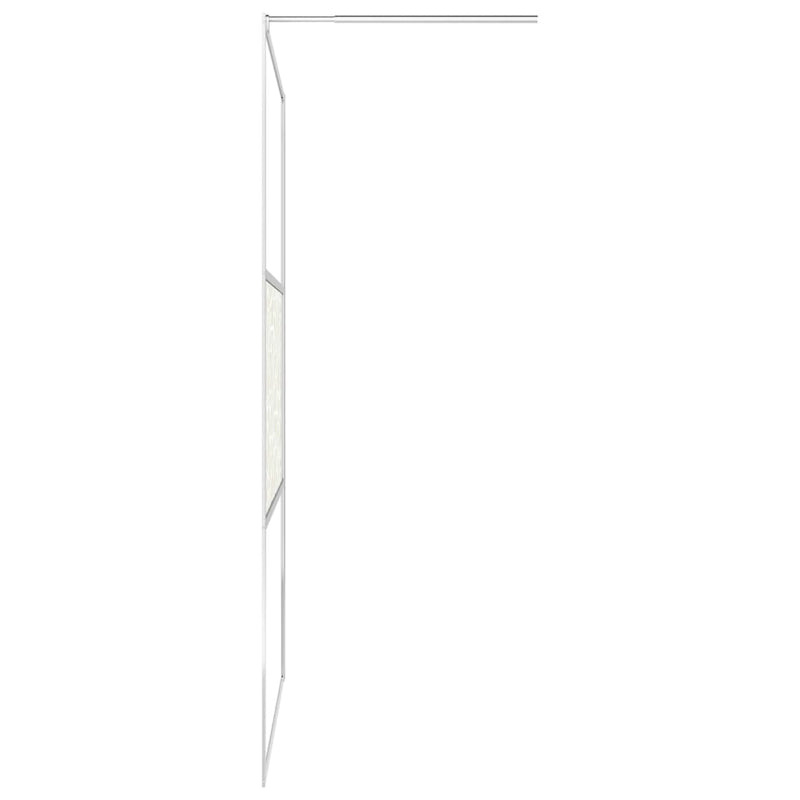 Duschwand für Begehbare Dusche ESG-Glas Steindesign 80x195 cm