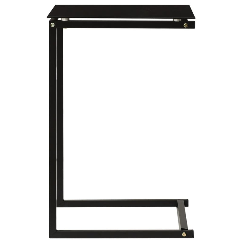 Beistelltisch Schwarz 40x40x60 cm Hartglas