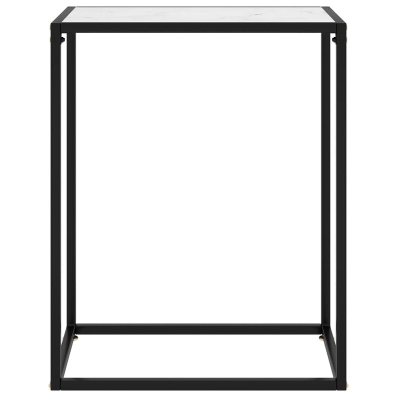 Konsolentisch Weiß 60x35x75 cm Hartglas