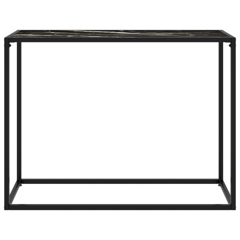 Konsolentisch Schwarz 100x35x75 cm Hartglas