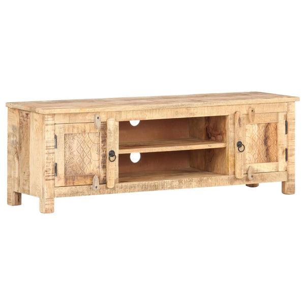 TV-Schrank 120x30x40 cm Raues Mangoholz