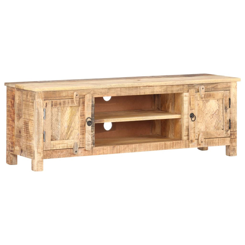 TV-Schrank 120x30x40 cm Raues Mangoholz