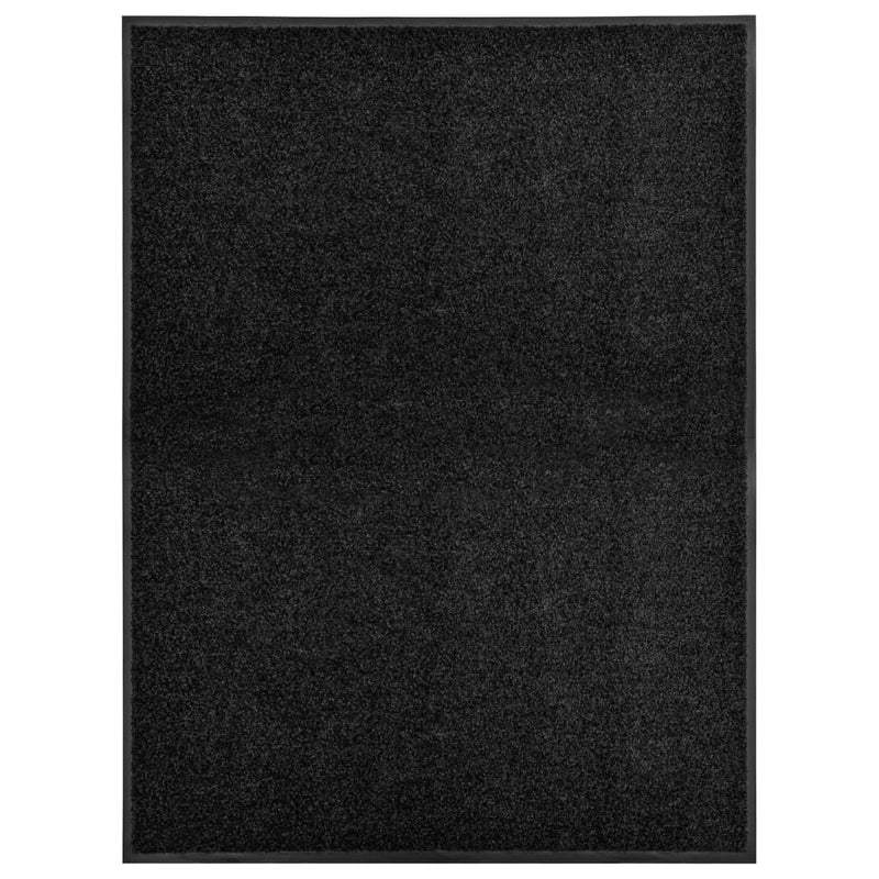 Fußmatte Waschbar Schwarz 90x120 cm