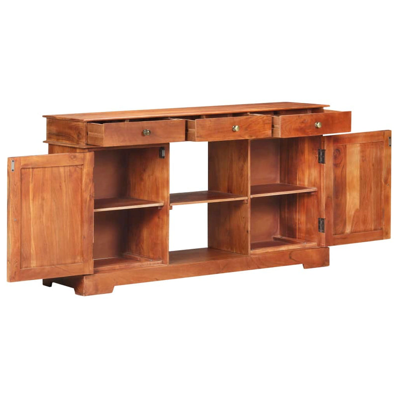 Sideboard 135x35x75 cm Akazienholz Massiv