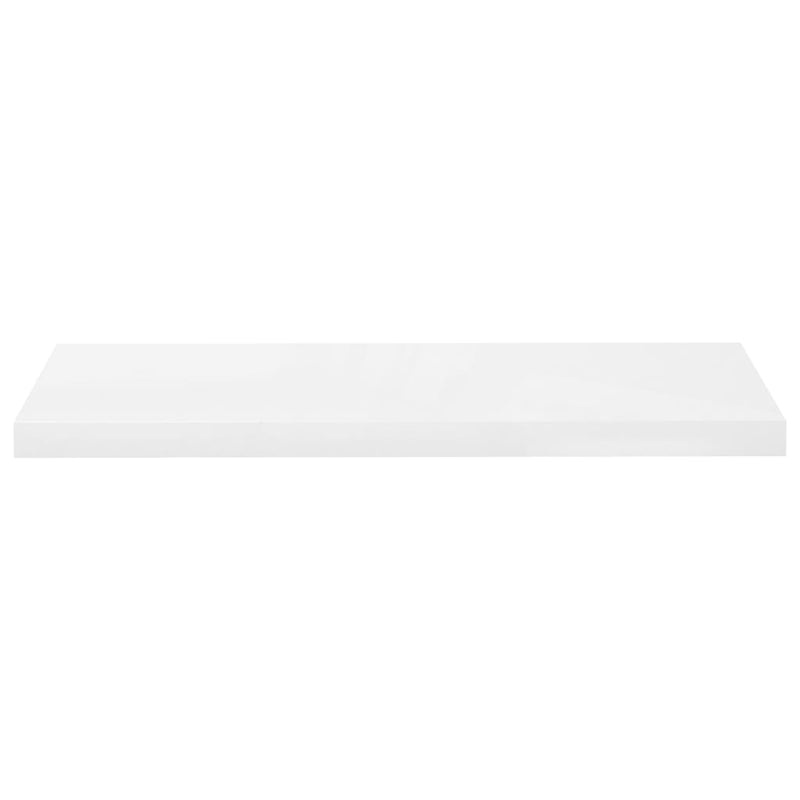 323751 vidaXL Floating Wall Shelf High Gloss White 80x23,5x3,8 cm MDF