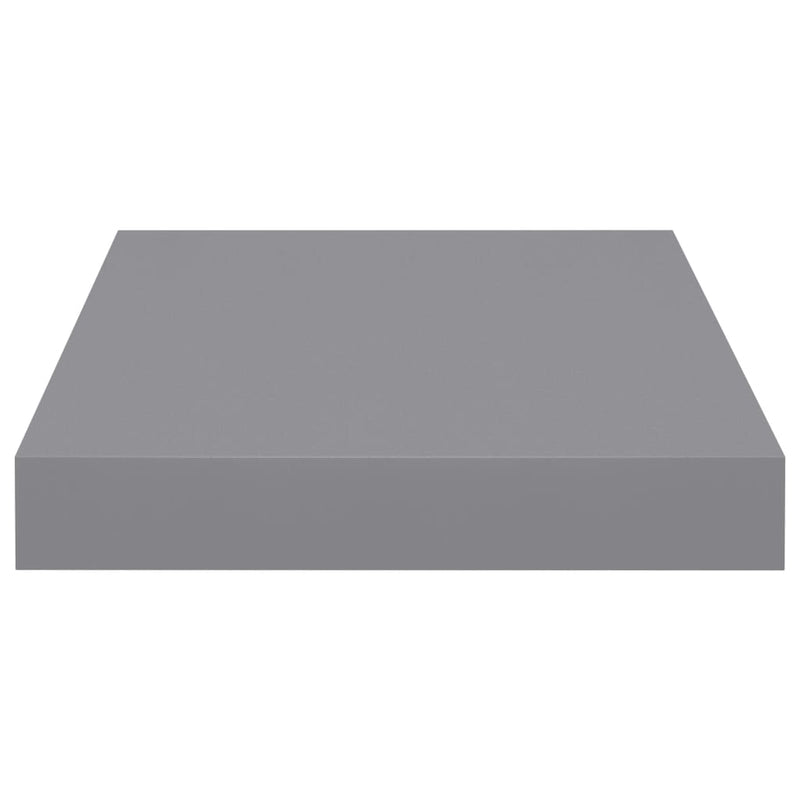 Schwebende Wandregale 2 Stk. Grau 23x23,5x3,8cm MDF