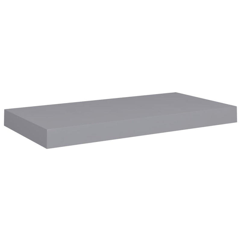 Schwebendes Wandregal Grau 50x23x3,8 cm MDF