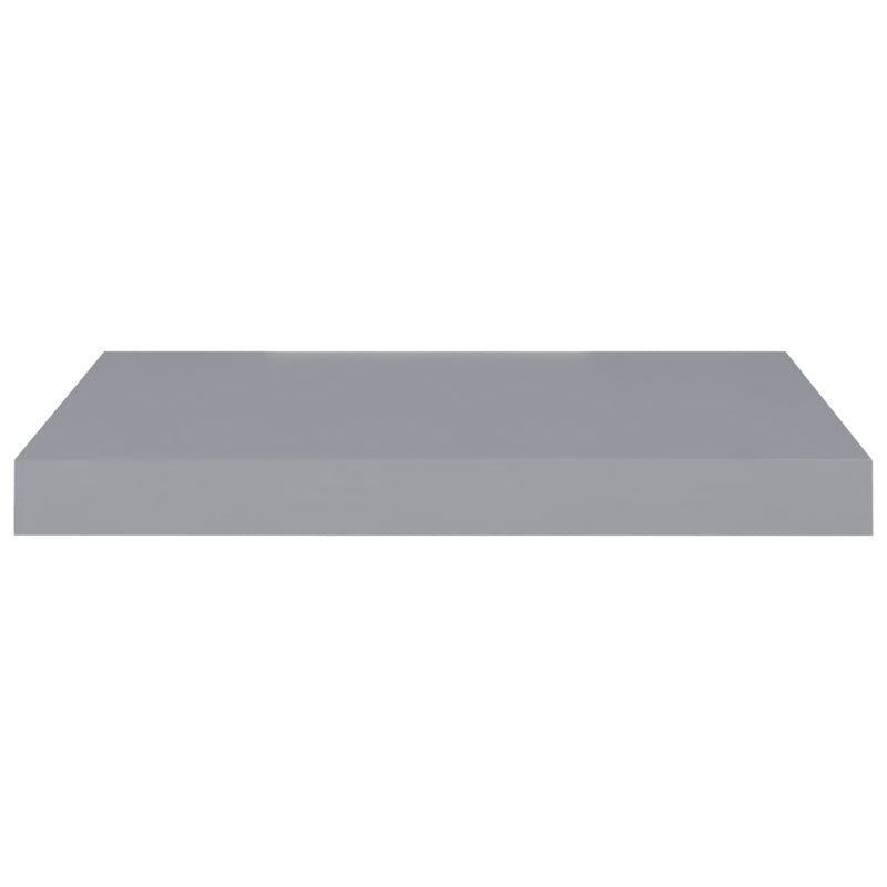 Schwebende Wandregale 2 Stk. Grau 50x23x3,8cm MDF