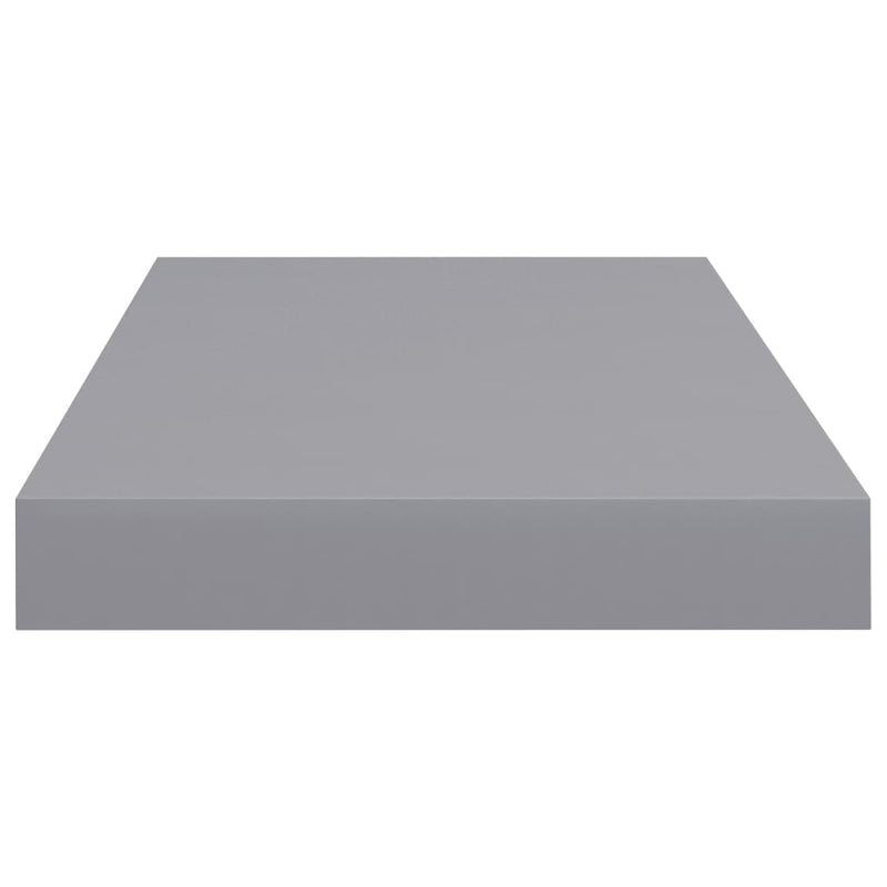 Schwebende Wandregale 2 Stk. Grau 50x23x3,8cm MDF