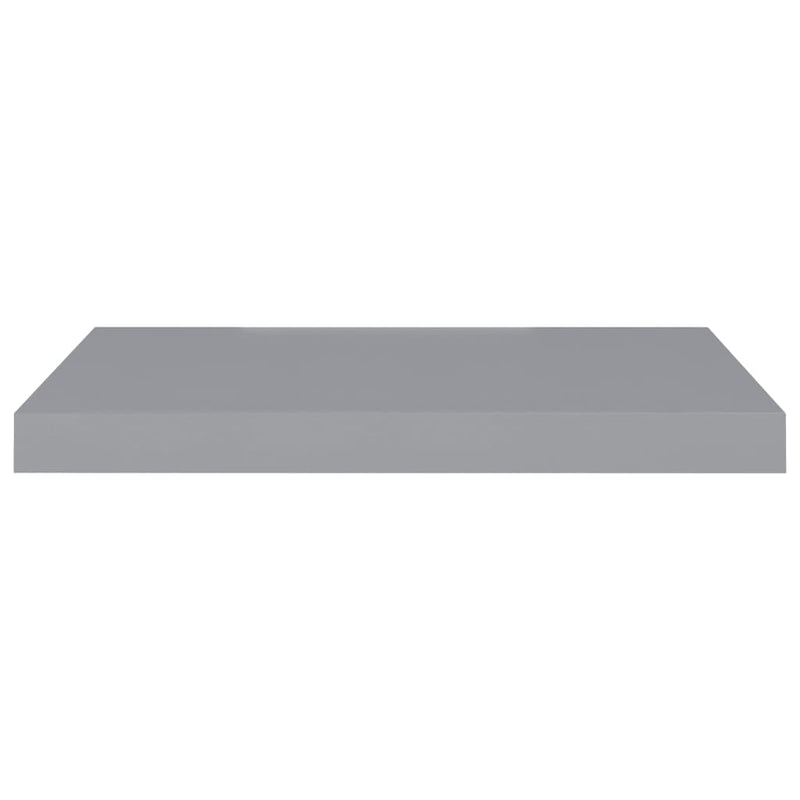 Schwebende Wandregale 4 Stk. Grau 60x23,5x3,8cm MDF