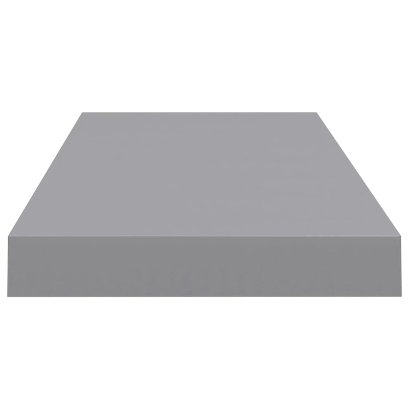 Schwebende Wandregale 4 Stk. Grau 60x23,5x3,8cm MDF