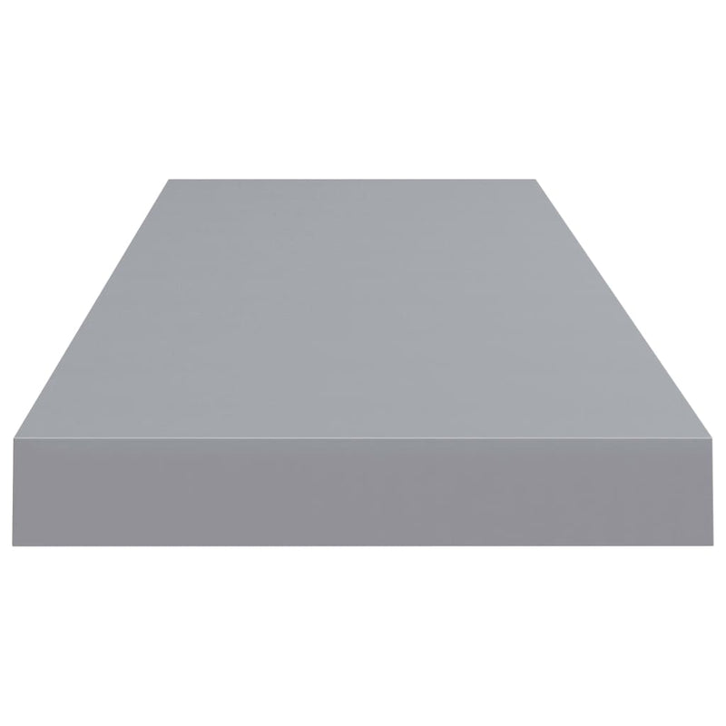 Schweberegal Grau 80x23,5x3,8 cm MDF