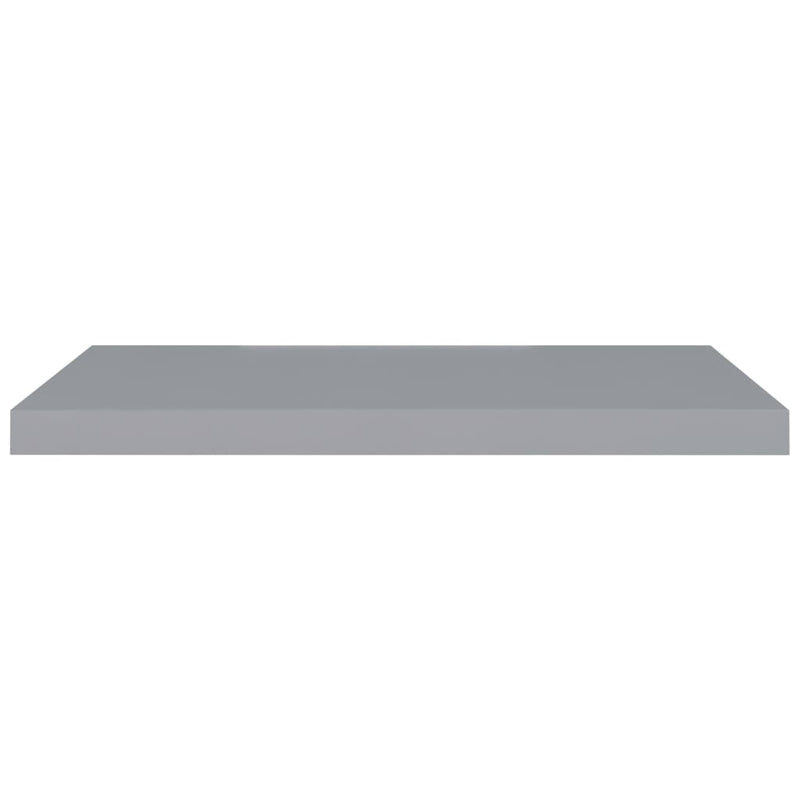 Schweberegale 4 Stk. Grau 80x23,5x3,8 cm MDF