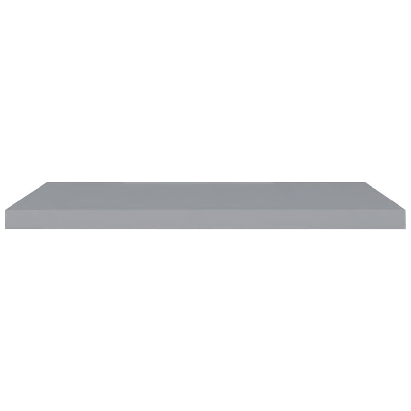 Schwebende Wandregale 2 Stk. Grau 90x23,5x3,8cm MDF