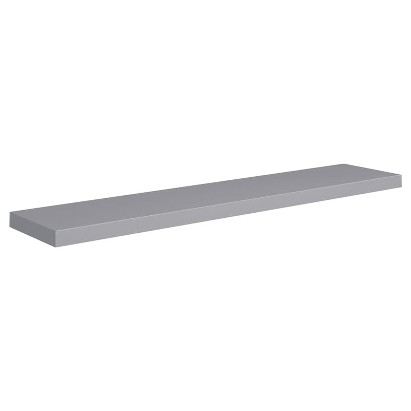 Schwebende Wandregale 4 Stk. Grau 120x23,5x3,8 cm MDF