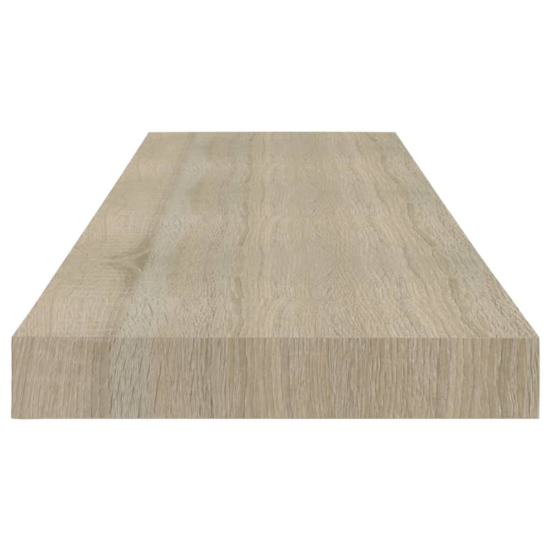 Schweberegale 4 Stk. Eiche-Optik 80x23,5x3,8 cm MDF