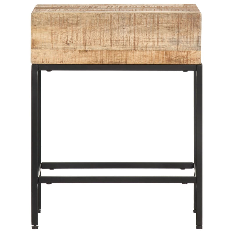 Beistelltisch 40x30x50 cm Raues Mango-Massivholz