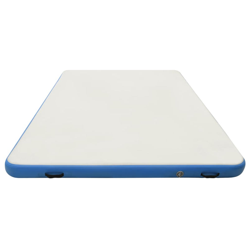 Aufblasbare Schwimmmatte Blau und Weiß 300x150x15 cm