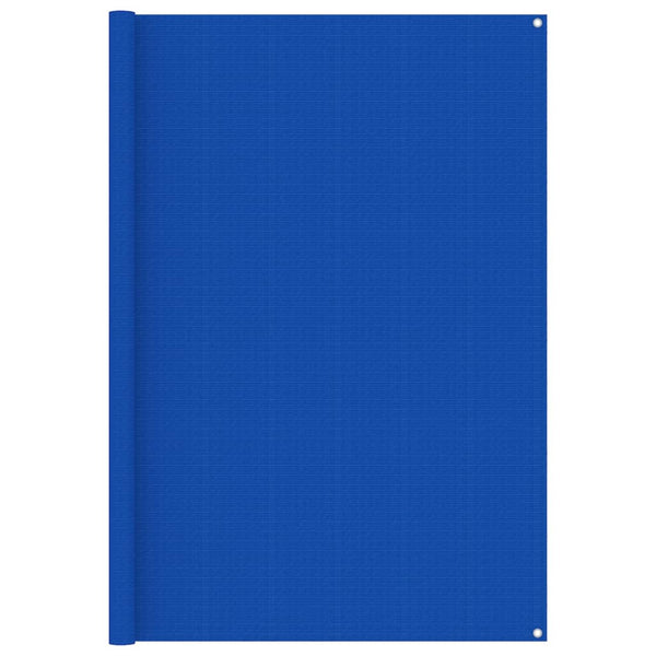 Zeltteppich 200x400 cm Blau HDPE