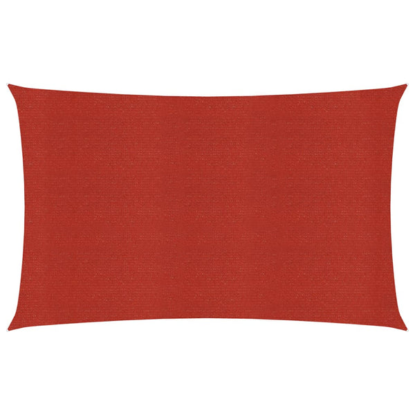 Sonnensegel 160 g/m² Rot 2x4 m HDPE