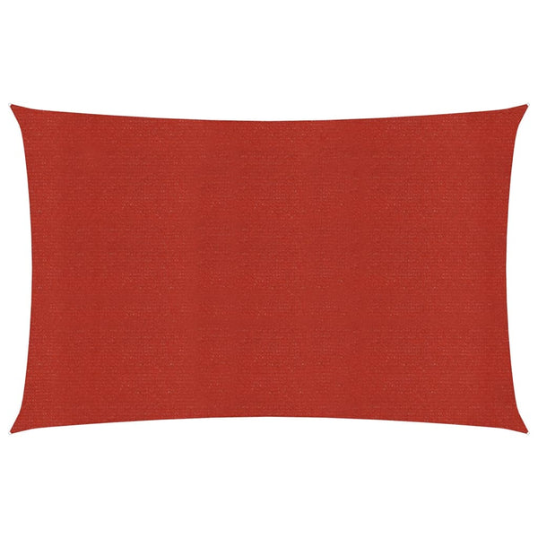 Sonnensegel 160 g/m² Rot 2x4,5 m HDPE