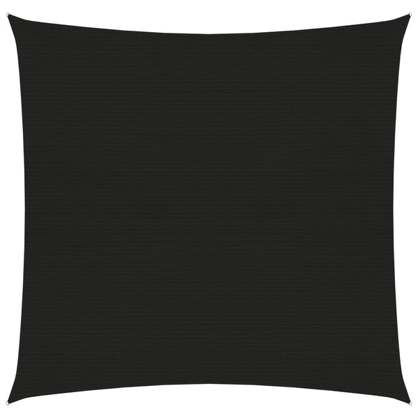 Sonnensegel 160 g/m² Schwarz 3,6x3,6 m HDPE