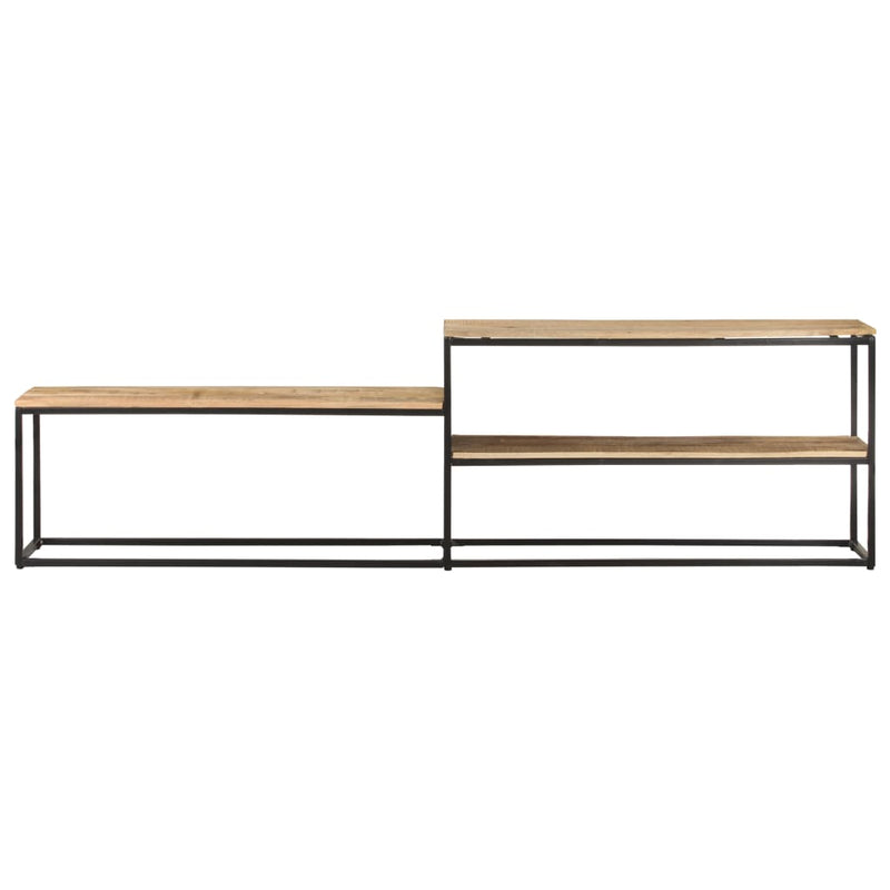 TV-Schrank 180x30x50 cm Raues Mangoholz