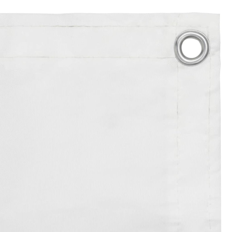 Balkon-Sichtschutz Weiß 120x400 cm Oxford-Gewebe
