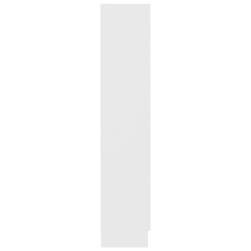 Vitrinenschrank Weiß 82,5x30,5x150 cm Holzwerkstoff