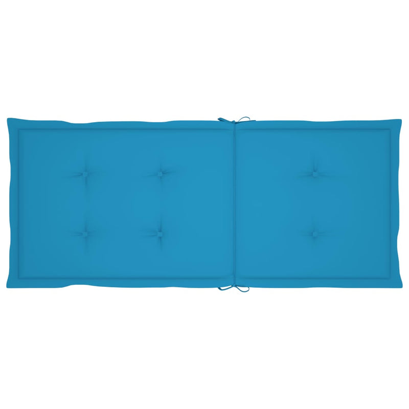 Gartenstuhlauflagen 6 Stk. Blau 120x50x3 cm