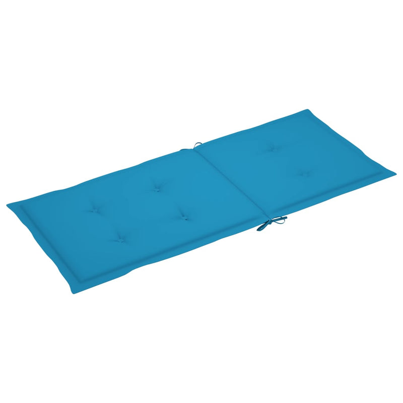 Gartenstuhlauflagen 6 Stk. Blau 120x50x3 cm