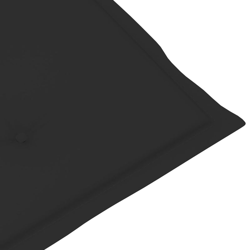 Gartenstuhlauflagen 6 Stk. Schwarz 120x50x3 cm