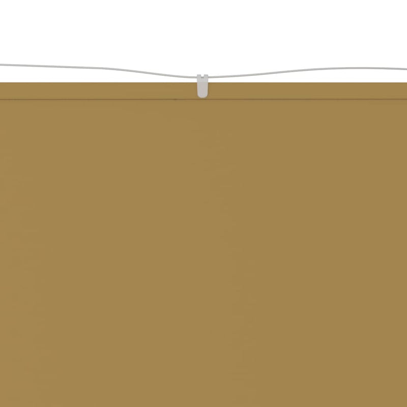 Senkrechtmarkise Beige 100x1000 cm Oxford-Gewebe