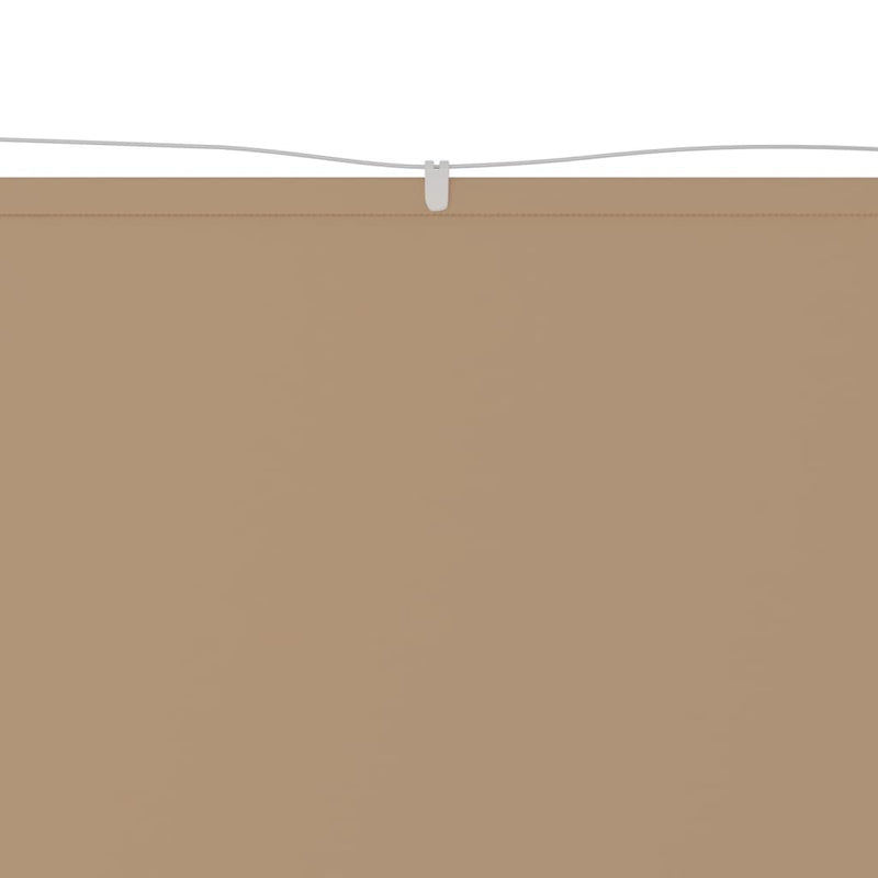 Senkrechtmarkise Taupe 60x1200 cm Oxford-Gewebe