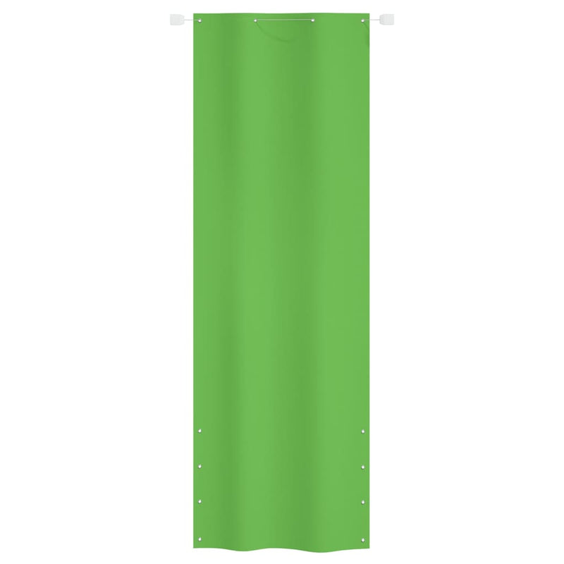 Balkon-Sichtschutz Hellgrün 80x240 cm Oxford-Gewebe