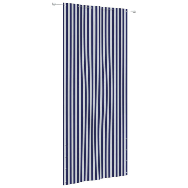 Balkon-Sichtschutz Blau und Weiß 120x240 cm Oxford-Gewebe