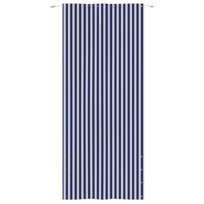 Balkon-Sichtschutz Blau und Weiß 120x240 cm Oxford-Gewebe