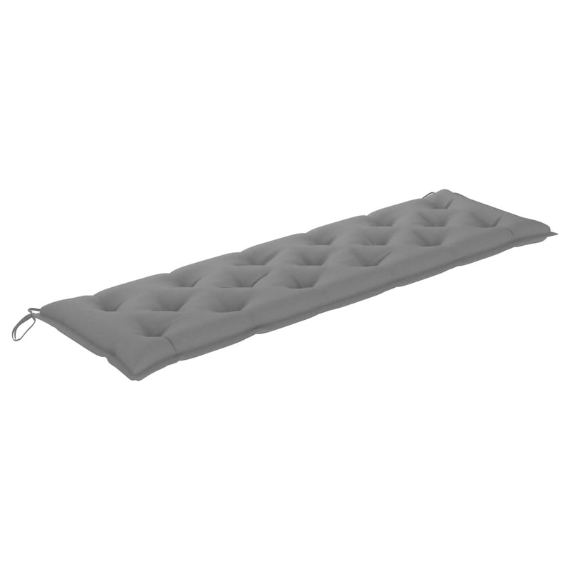 Gartenbank-Auflage Grau 180x50x7 cm Stoff