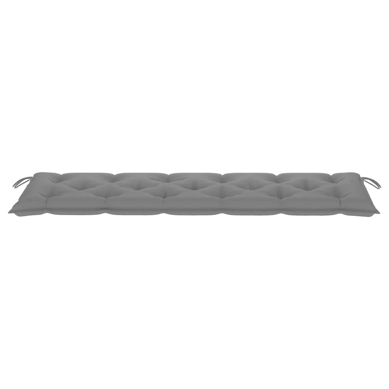 Gartenbank-Auflage Grau 180x50x7 cm Stoff