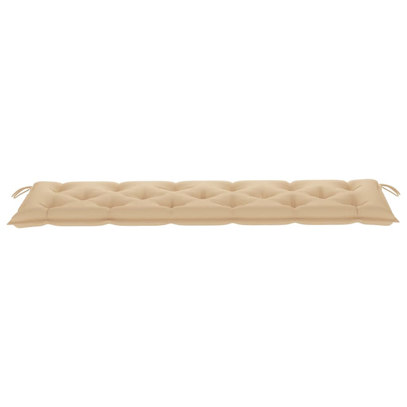 Gartenbank-Auflage Beige 180x50x7 cm Stoff