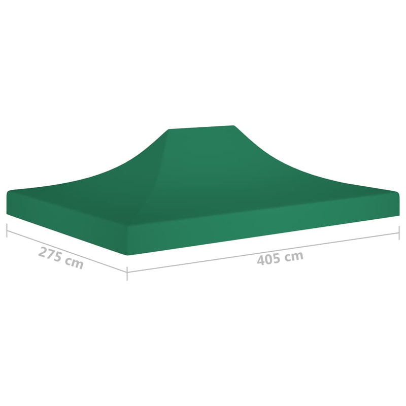 Partyzelt-Dach 4x3 m Grün 270 g/m²