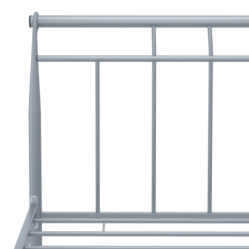 Bettgestell Grau Metall 100x200 cm