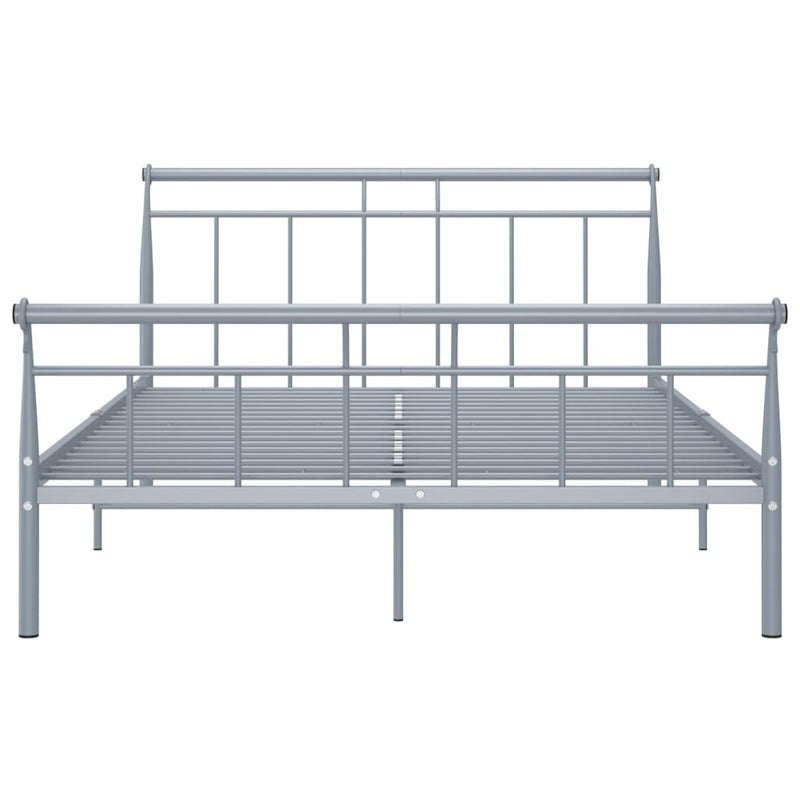 Bettgestell Grau Metall 140x200 cm