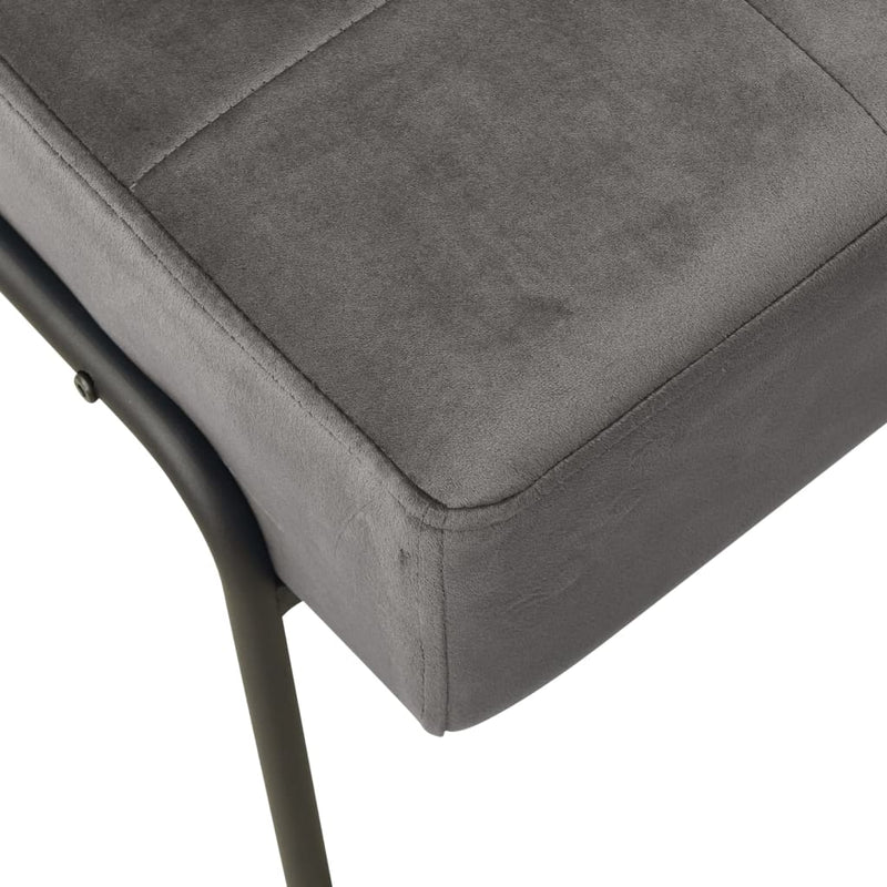 Relaxstuhl 65x79x87 cm Dunkelgrau Samt