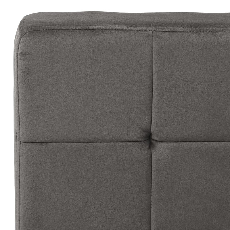 Relaxstuhl 65x79x87 cm Dunkelgrau Samt