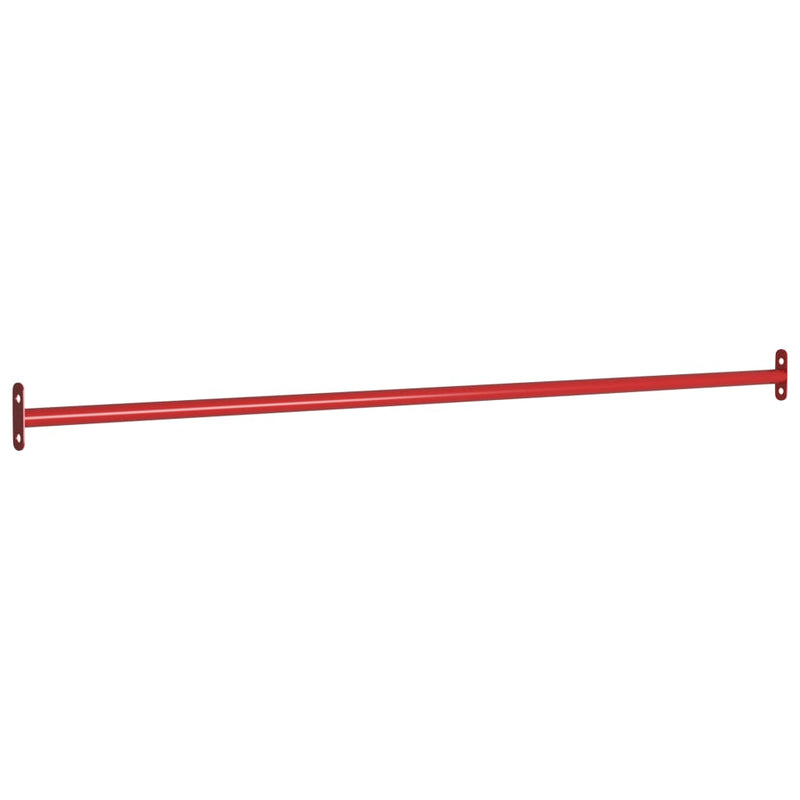 Turnstangen 3 Stk. 125 cm Stahl Rot
