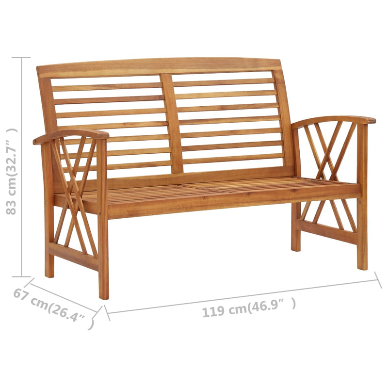 5-tlg. Garten-Lounge-Set Massivholz Akazie