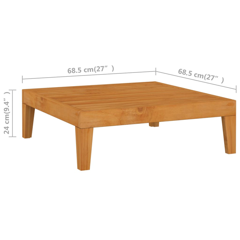 4-tlg. Garten-Lounge-Set mit Kissen Massivholz Akazie
