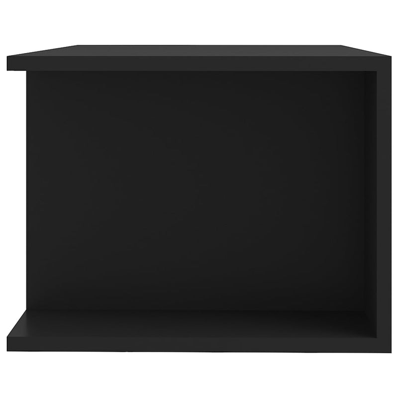 TV-Schrank mit LED-Leuchten Schwarz 90x39x30cm