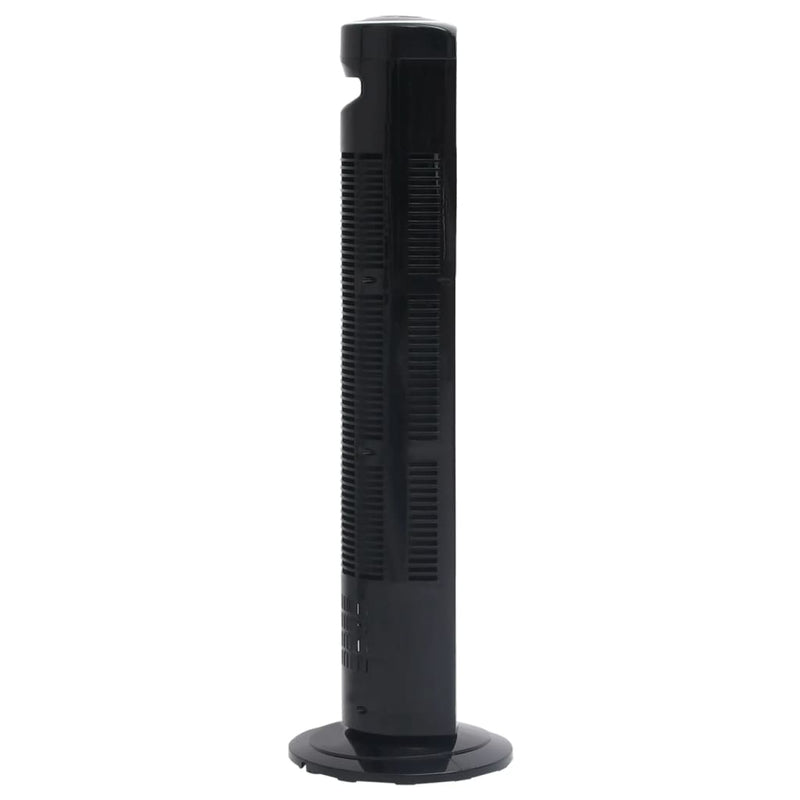 Turmventilator mit Fernbedienung und Timer Φ24x80 cm Schwarz